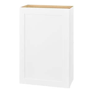 Avondale 24 in. W x 12 in. D x 36 in. H Ready to Assemble Plywood Shaker Wall Kitchen Cabinet in Alpine White