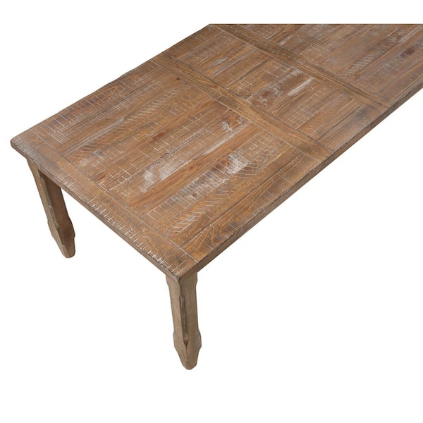 Steve Silver Riverdale Driftwood Brown Wood Rectangle Dining Table