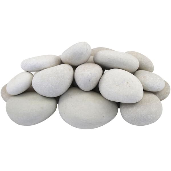 Rain Forest 6.25 cu. ft. 1 in. to 3 in. Small Caribbean Beach Pebbles (1 Sack/Covers 38.64 sq. ft.)