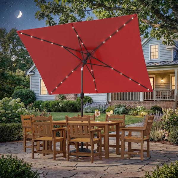 Umbrella 10 Foot Patio Table MONDAWE 10 FT Patio Umbrella, Outdoor Table  Umbrella With Push