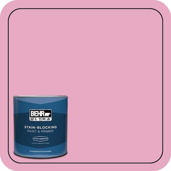 BEHR ULTRA 1 qt. #P130-3 Little Princess Extra Durable Satin Enamel Interior Paint & Primer