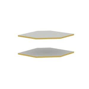 Shelf 24 in. W. x 24 in. FOR Wall diagonal corner - 2 pack