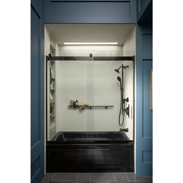 KOHLER Awaken B110 3-Spray Patterns 2.5 GPM 4.625 in. Wall Mount Fixed Shower Head in Oil-Rubbed Bronze