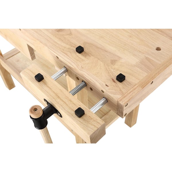 Enclosed Solid Wood Workbench