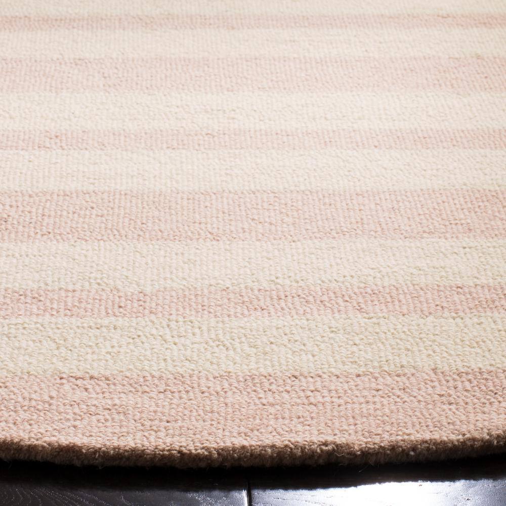 Ivory Whimsy Round Hand-Tufted Wool Kids' Rug - 59"