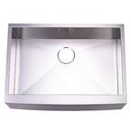 Denver Brushed Stainless Steel 30 in. Single Bowl Farmhouse Apron Kitchen Sink