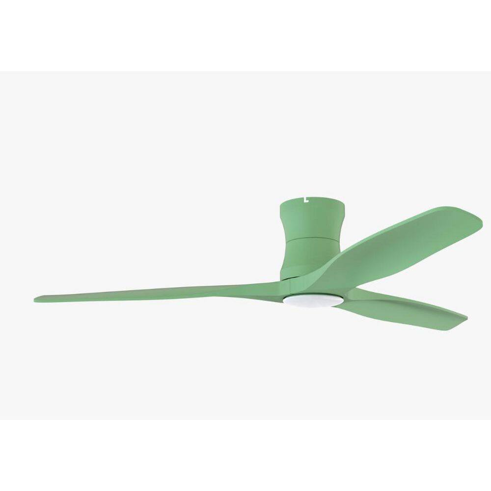 52 in. Integrated LED Indoor/Outdoor Low Profile Green Ceiling Fan with Lights and Remote, Reversible DC Motor Included price history on PriceWatchPro