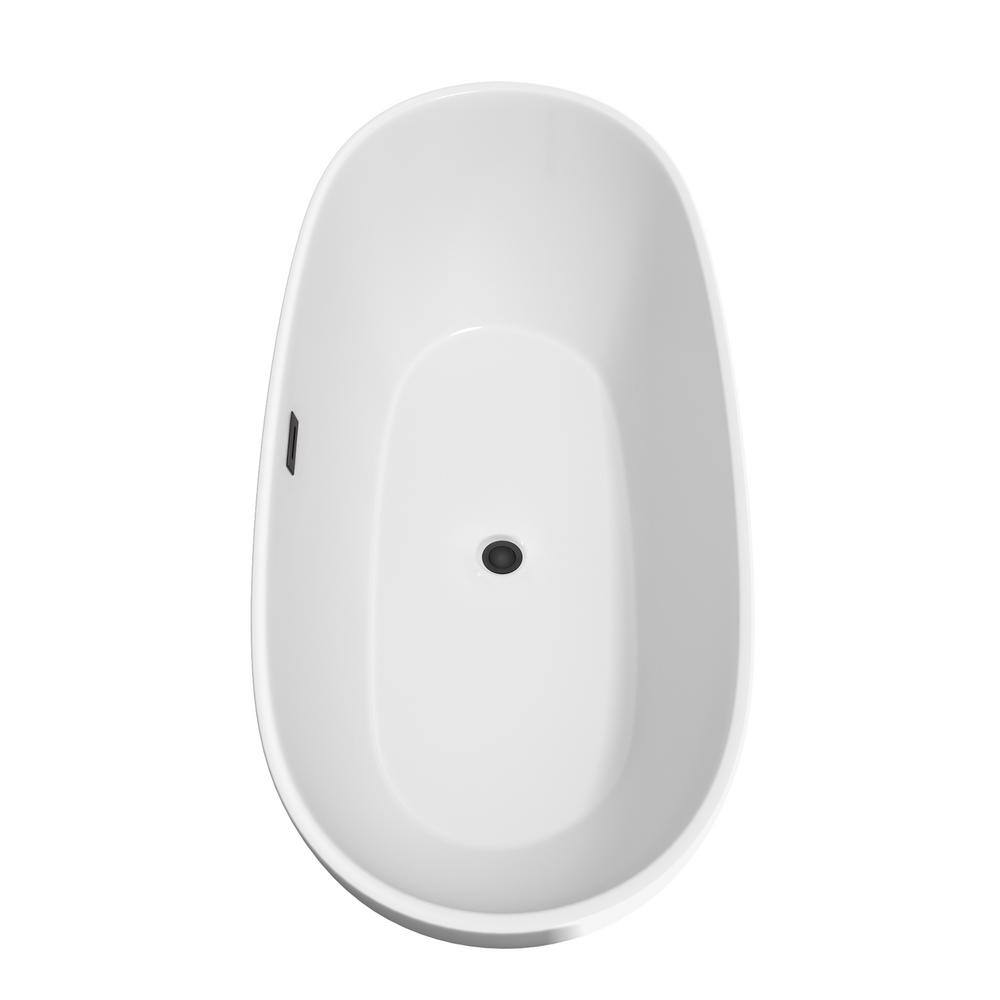 Juno 71'' White Acrylic Freestanding Soaking Bathtub