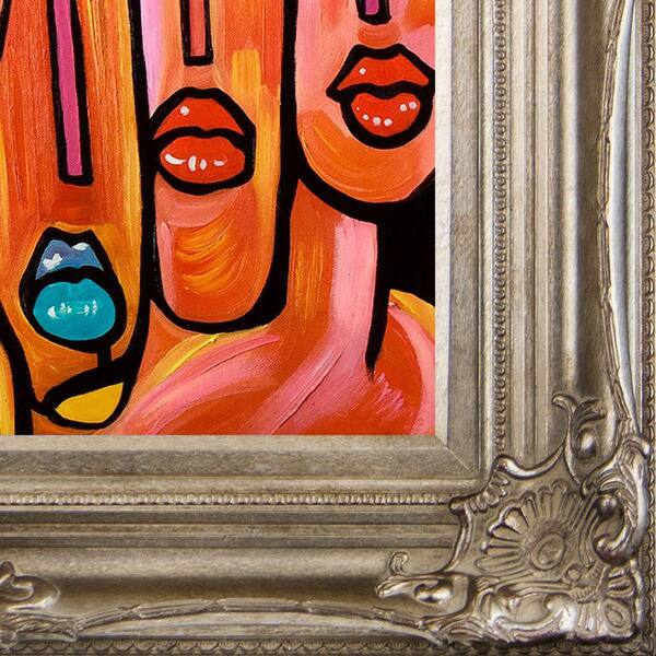 Modern acrylic painting - Colourful Face - Martin Klein - signed