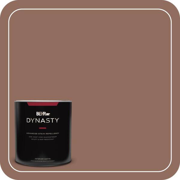 BEHR DYNASTY 1 qt. #220F-6 Chocolate Curl Matte Interior Stain-Blocking Paint & Primer