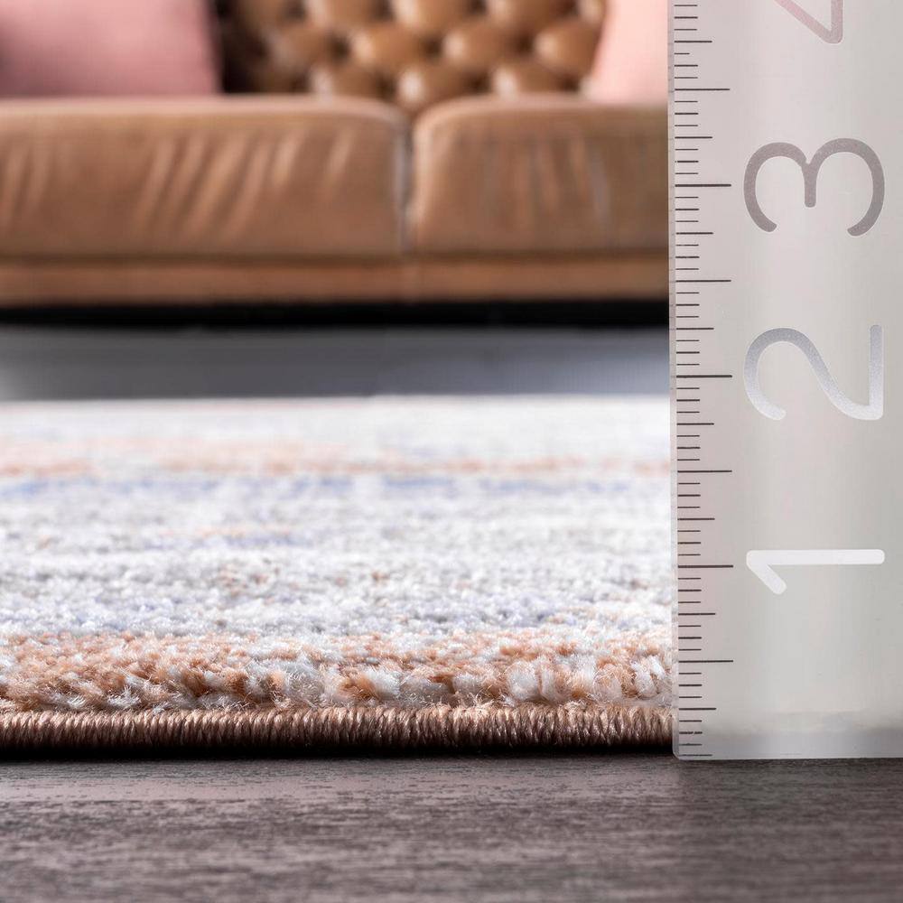 Reversible Rectangular Easy Care Orange Spot Area Rug