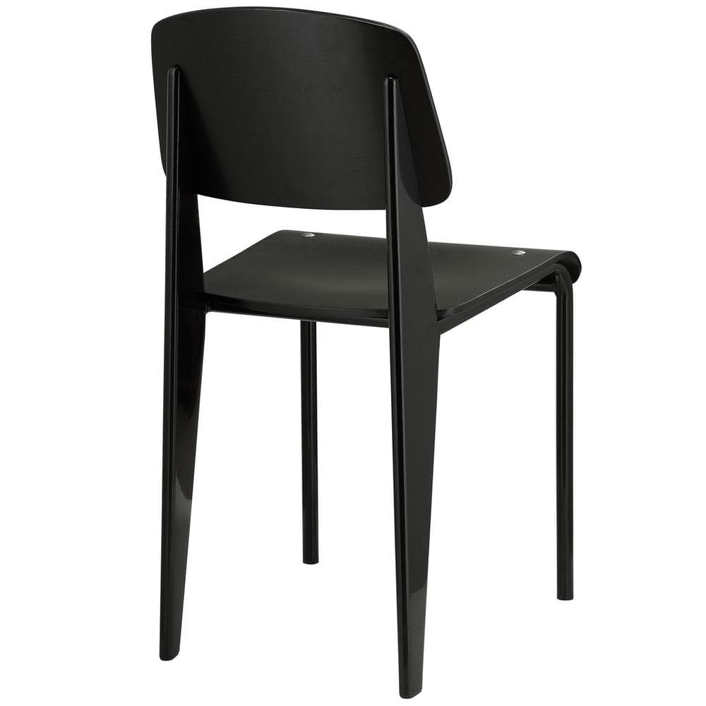 Black Metal Modern Dining Side Chair