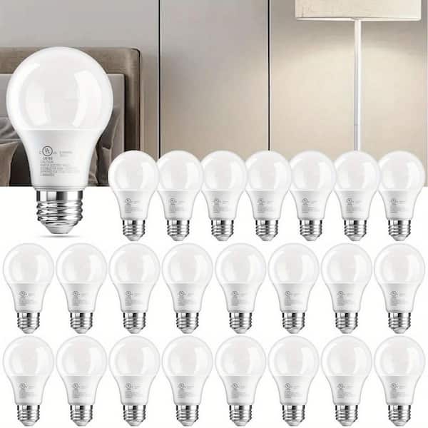 60-Watt Equivalent A19 standard Bulb Shape Non-Dimmable LED Light Bulb (5000K) Daylight (24-Pack)