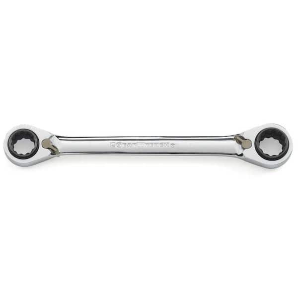 GEARWRENCH QuadBox 12-Point Metric Reversible Ratcheting Wrench 9mm x 11mm & 14mm x 15mm