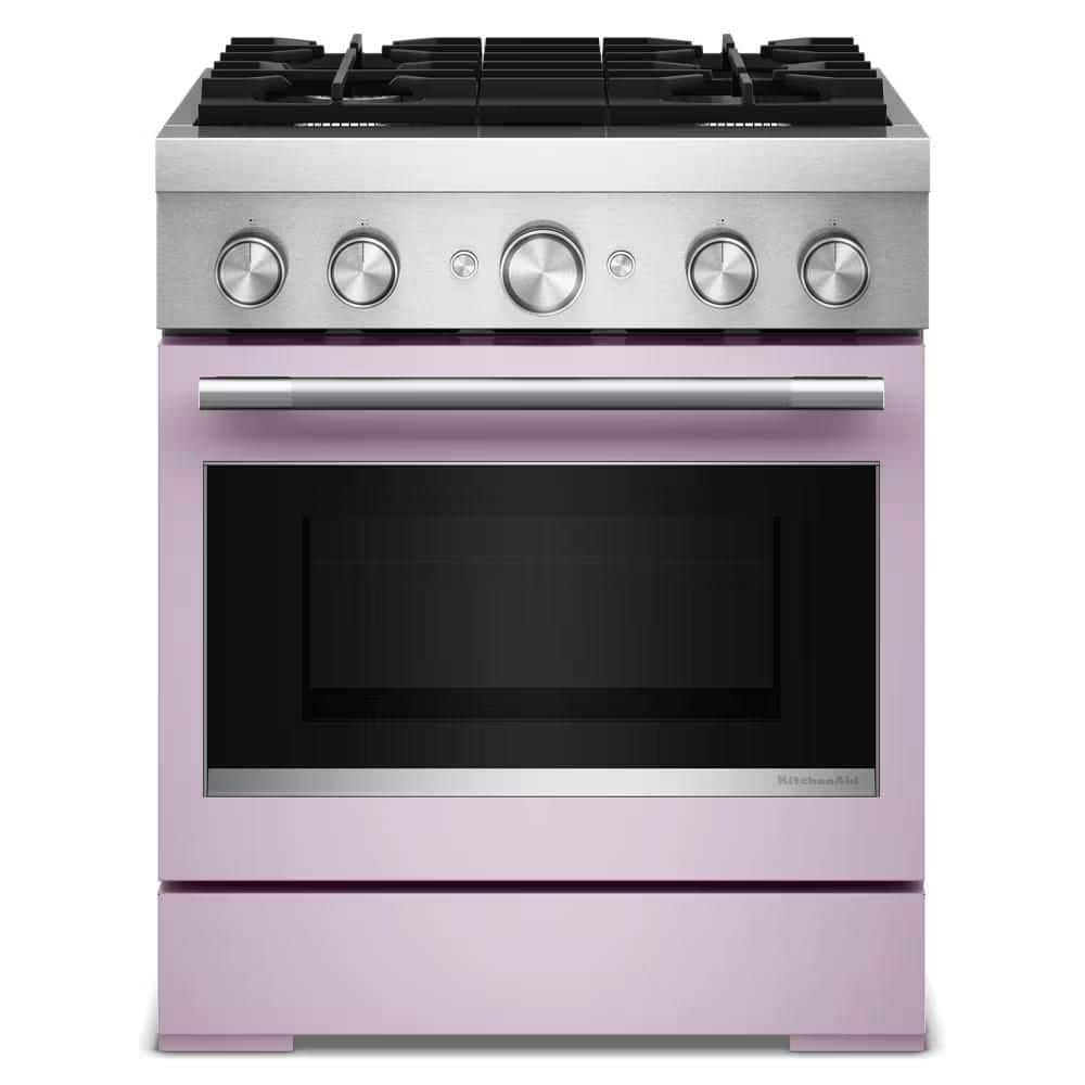 30 in. 4 Burners Freestanding Dual Fuel Range in Wildflower with No Preheat Air Fry Mode price history on PriceWatchPro