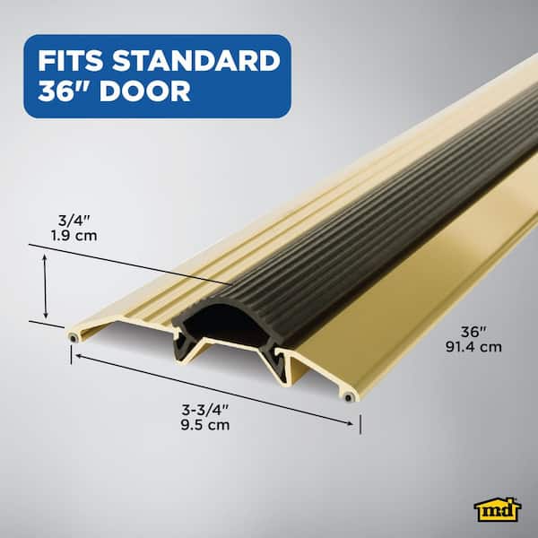 M-D Building Products 3-3/4 in. x 3/4 in. x 36 in. Gold Aluminum
