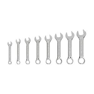 TEKTON 5/16-3/4 in. Stubby Combination Wrench Set (8-Piece) WRN01066 ...