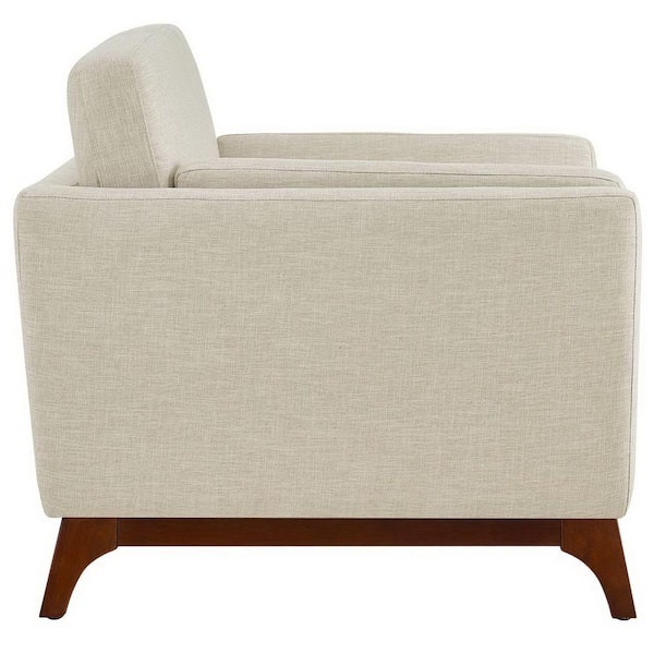 Chance Beige Upholstered Fabric Armchair