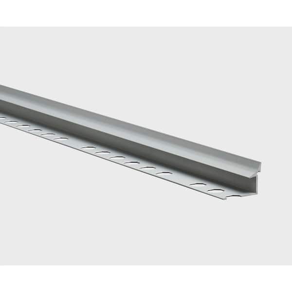 EMAC Novoescocia S Matt Silver 1/2 in. x 98-1/2 in. Aluminum Tile Edging Trim