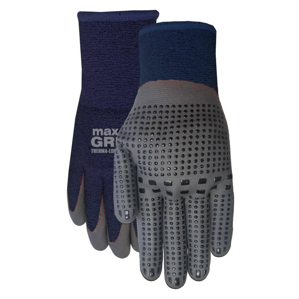Midwest Gloves & Gear, Unisex, 3 Pack of Blue Advanced Max Grip Gripping Gloves, Size SM, Size: Small