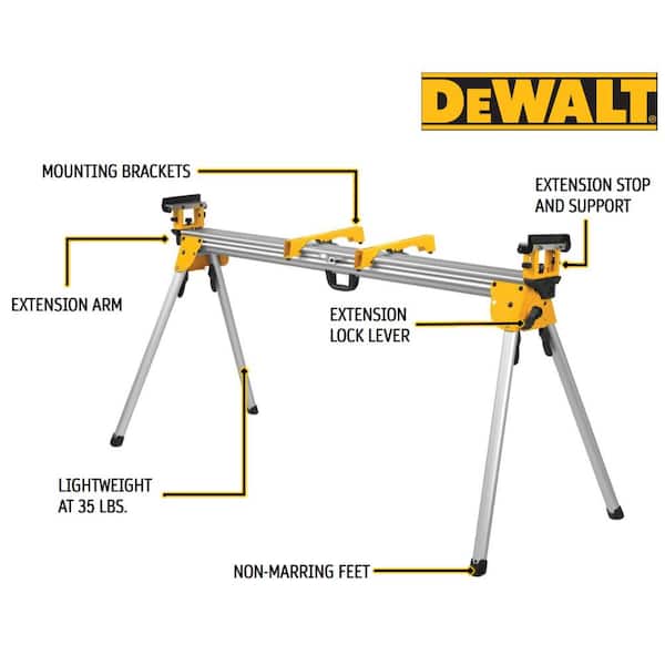 DEWALT 29 lbs. Heavy Duty Miter Saw Stand with 500 lbs. Capacity 