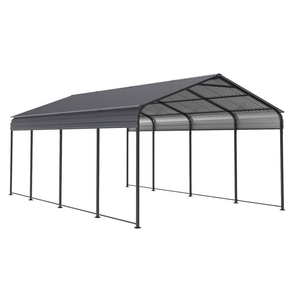 Heavy Duty 12 ft. x 20 ft. Metal Carport-Roof and Frame, Outdoor Storage Sh