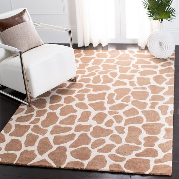 Soho 8 ft. x 10 ft. Beige/Brown Animal Print Area Rug