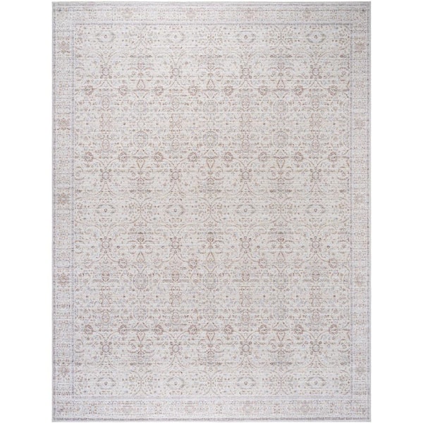 Livabliss Our PNW Home Spokane Light Gray Traditional 9 ft. x 12 ft. Indoor Area Rug