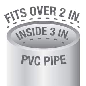 2 in. to 3 in. PVC Drain with 4 in. Stainless Steel Screw-Tite Strainer