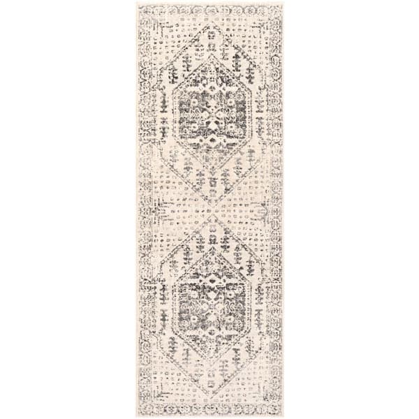 Artistic Weavers City Taupe Medallion 3 ft. x 7 ft. Indoor Runner Area Rug