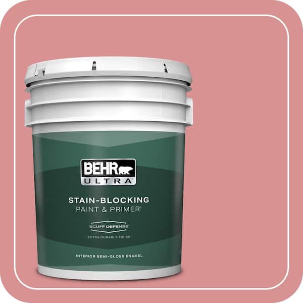 BEHR ULTRA 5 gal. Home Decorators Collection #HDC-CT-11 La Vie En Rose Extra Durable Semi-Gloss Enamel Interior Paint & Primer