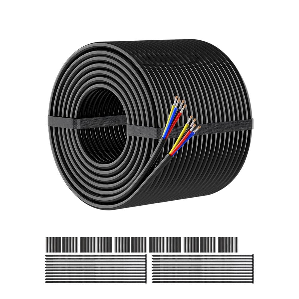 100 ft. 18 Gauge 4 Conductor Stranded Landscape Lighting Wire PVC Insulated Waterproof Extension Cord Roll price history on PriceWatchPro