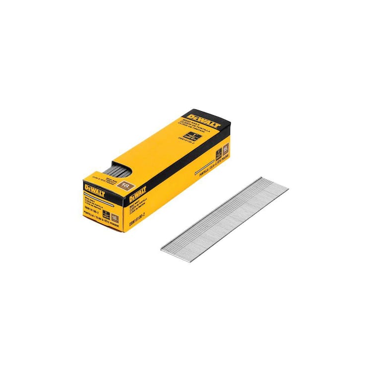 DEWALT 1 in. x 18-Gauge Brad Nails (2500 per Pack)