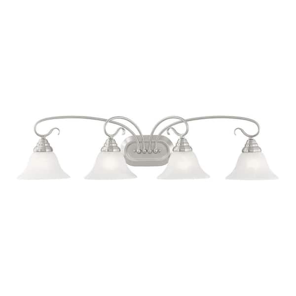Coronado 4 Light Brushed Nickel Bath Vanity Light
