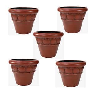 32 in. Dia Brown Composite Commercial Planter (5-Pack)