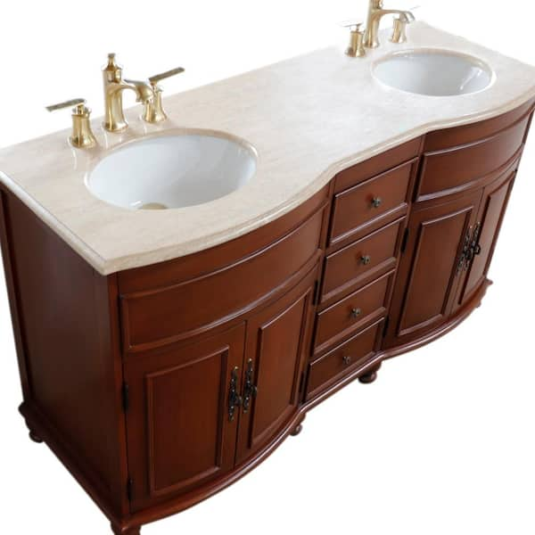 Dawn? Top Mount Double Bowl Sink with Integral Drain Board and Three P –  Kitchen Cabinets Queens-Nassau: Bathroom Vanities; Custom Counters