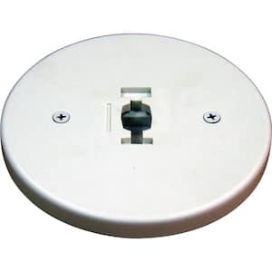 White Monopoint Canopy for Compatible Volume Lighting Track Heads