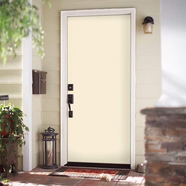 Masonite 36 in. x 80 in. Flush Right-Hand Inswing Golden Haystack