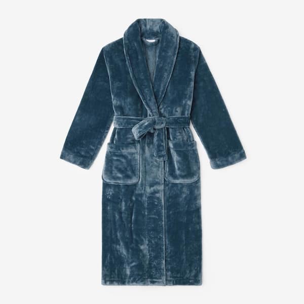 The Company Store Company Plush Family Women's Small Deep Teal Robe
