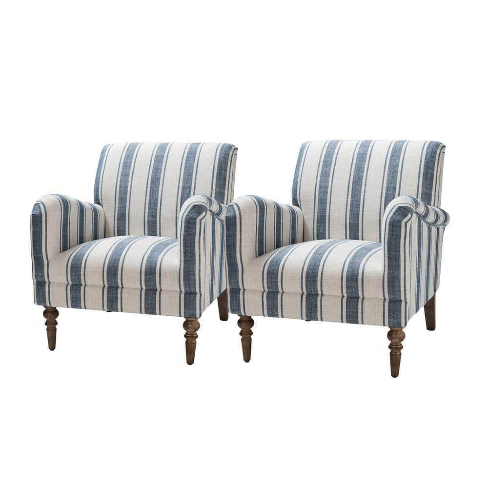 JAYDEN CREATION Hallstatt Navy Classic Wooden Upholstery Accent   Navy Jayden Creation Accent Chairs Hchs0105 Navy S2 64 1000 