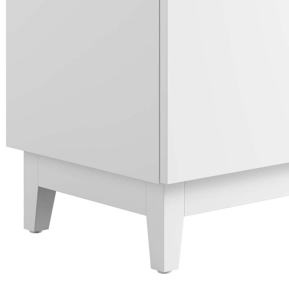 Miles White 24" Particleboard Bathroom Vanity Cabinet