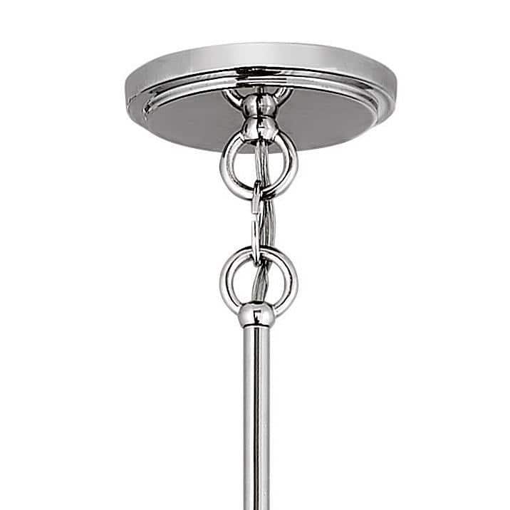 Clarke 16'' Transitional Drum Pendant in Polished Nickel