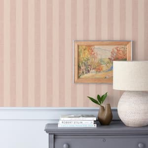 Ava Stripe Clay Peel and Stick Wallpaper Panel (covers 26 sq. ft.)