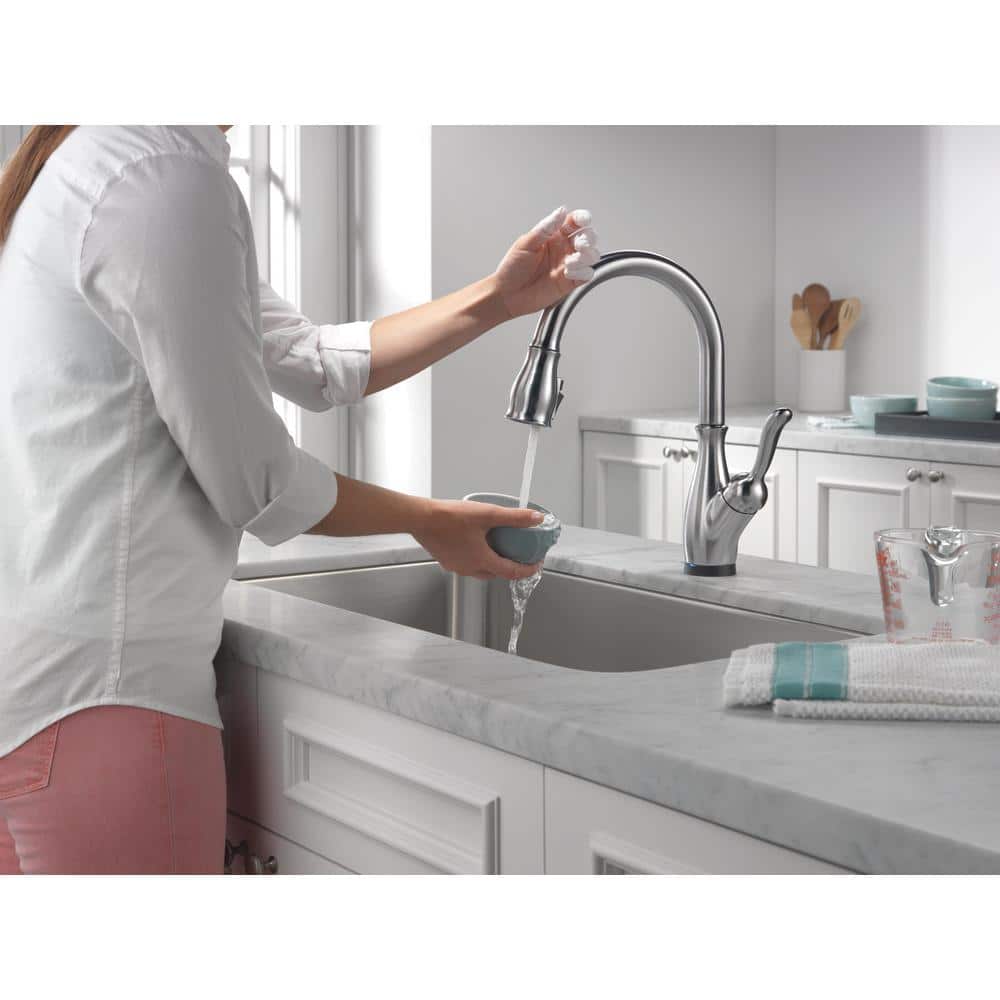 Arctic Stainless Steel Pull-Down Kitchen Faucet with Touch Control