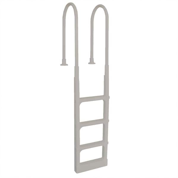 Main Access ProSeries 54 in. Adjustable in Pool Above Ground Pool Ladder, Taupe