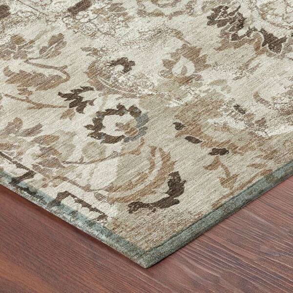 Chantille Machine Washable Indoor/Outdoor Abstract ACN2791 Beige 2 ft. x 7 ft. Runner Rug