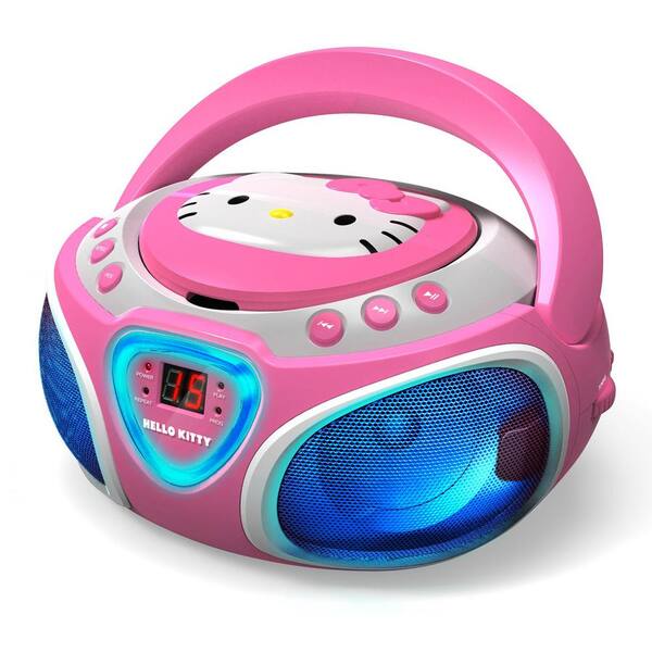 Hello Kitty CD Boombox with Am/FM Stereo Radio and LED Light Show