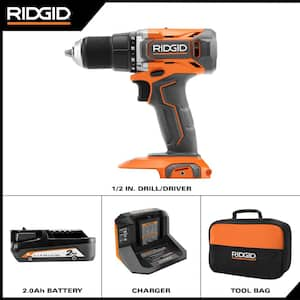 18V Cordless 1/2 in. Drill/Driver Kit with 2.0 Ah Battery and Charger