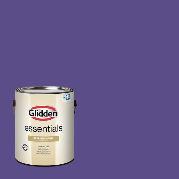 Glidden Essentials 1 gal. PPG1247-7 Eggplant Flat/Matte Exterior