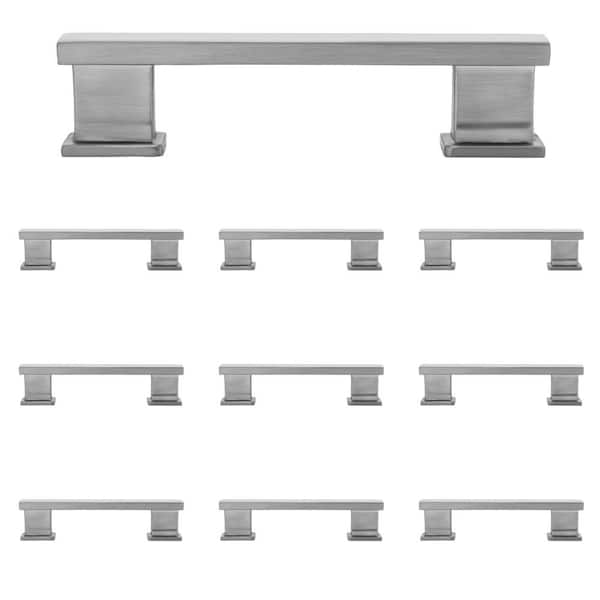High Desert 3-1/2 in. Satin Nickel Drawer Pull (10-Pack) High Desert 3-1/2 in. Satin Nickel Drawer Pull (10-Pack)